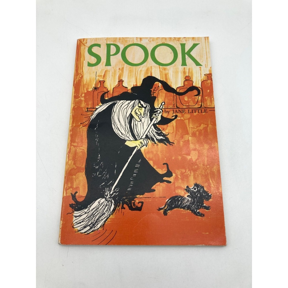 Spook by Jane Little Vintage 1965 Scholastic Paperback Book Halloween Witch Dog